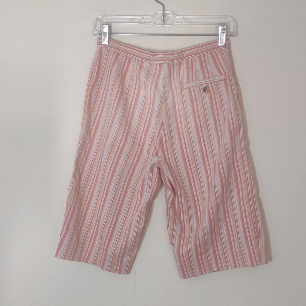 White‎ Stag Bermuda shorts 8/9 orange stripe Vintage